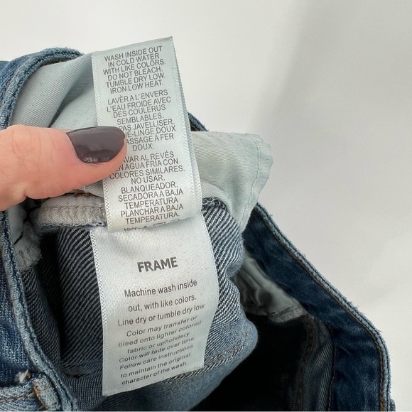 FRAME high waist Straight leg Jeans - Picture 10 of 13